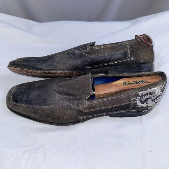 VTG Mark Nason Rock Never Dies Mens Brown Dragon Leather Shoes Sz 8.5 main image 8